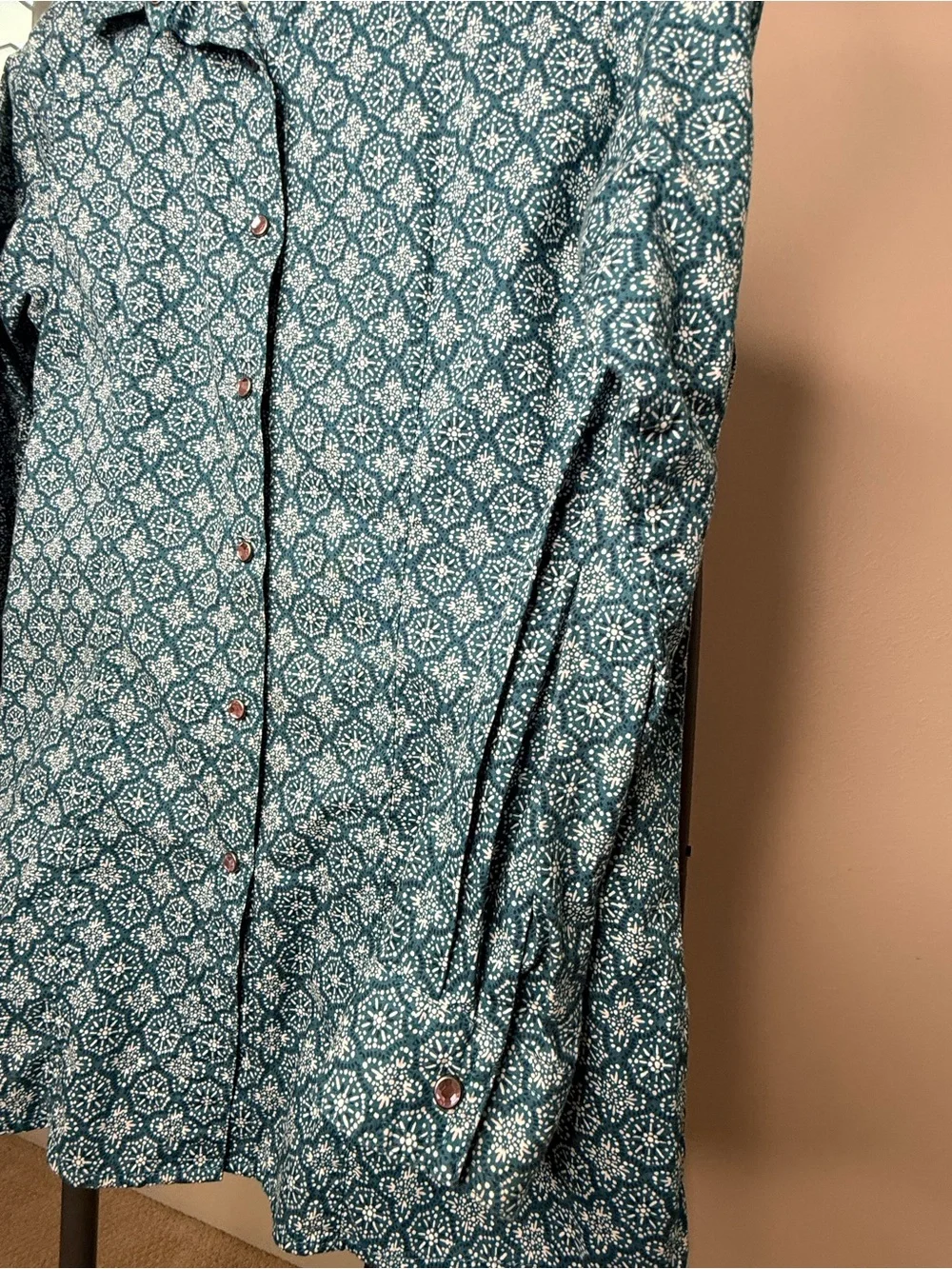 Cruel Girl Girls XXL Teal Western Pearl Snap Shirt
